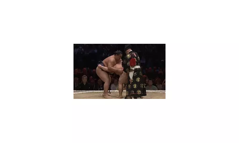 Sumo Referee's Wardrobe Malfunction Goes Viral During Grand Tournament