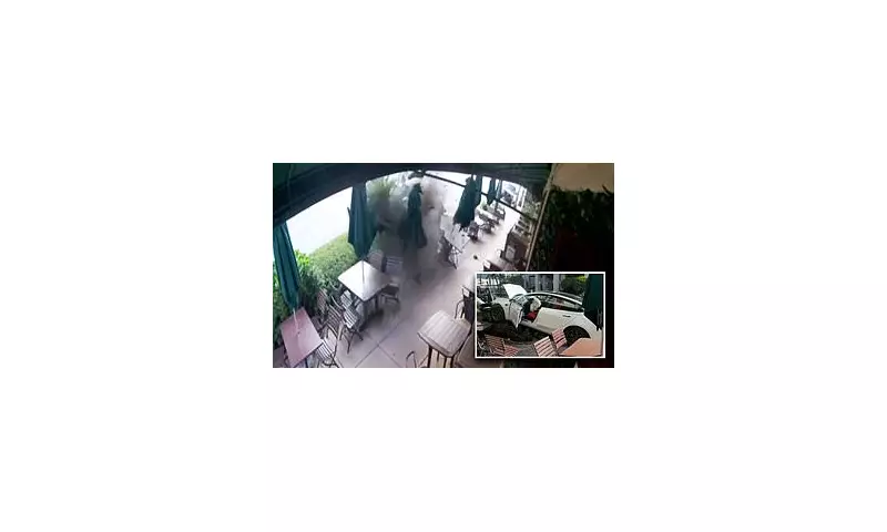 Tourists Flee After Tesla Ploughs Into Miami Beach Restaurant in Dramatic Crash