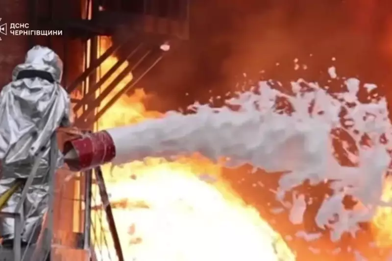 Ukraine Oil Depot Engulfed: Dramatic Footage Shows Russian Strike Inferno
