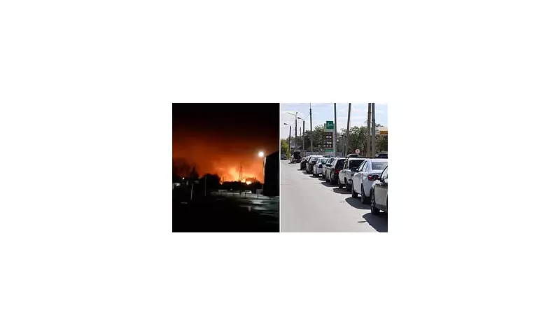 Ukraine's Drone Army Strikes Putin's Oil Heartland: Refineries Ablaze as Russia Faces Fuel Crisis and Power Blackouts