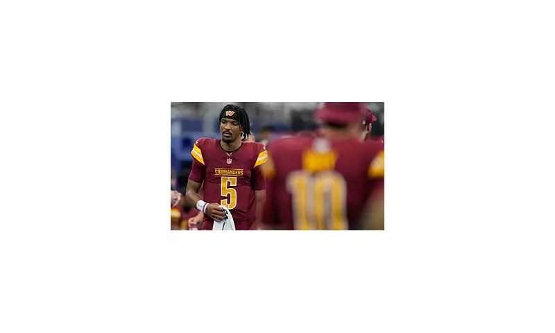 Washington Commanders Hold Breath as Rookie Star Jayden Daniels Suffers Training Injury