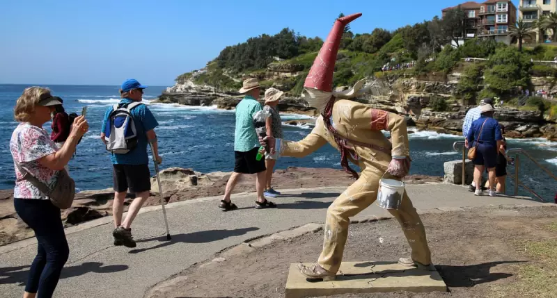 Welsh Coast Transformed: Stunning Seaside Sculptures and Canine Charm Captivate Visitors