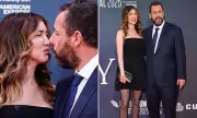 Adam Sandler's Awkward Red Carpet Moment: Comedian's Peculiar Kiss with Wife Jackie Goes Viral at Spaceman Premiere