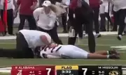 Alabama Football Star Left Motionless After Shocking Head Injury - Terrifying Moment Captured on Camera
