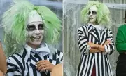 Beetlejuice Halloween Spectacle: Hollywood Star's Daring Transformation Stuns Fans
