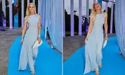 Carrie Bickmore Stuns in Sapphire Blue Gown at Luxury Skincare Event