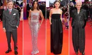 Daniel Craig's Dramatic Transformation Steals Show at Star-Studded Wake Up Dead Man Premiere