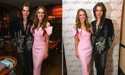 Elizabeth Hurley and Son Damian Make Powerful Statement at Estée Lauder's Breast Cancer Pink Ribbon Launch