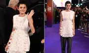 Emma Corrin Stuns in Floral Apron Gown at London Film Festival Premiere