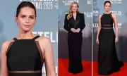 Felicity Jones & Kerry Condon Dazzle at 'The Train of Dreams' Premiere in London