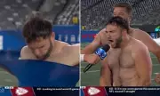 Giants Rookie Cam Skattebo's Shirt-Ripping Celebration Goes Viral on Amazon Prime Broadcast