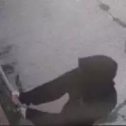 Grave Vandal Caught Red-Handed Spray Painting War Memorial in Shocking CCTV Footage