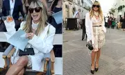 Heidi Klum Stuns in Sheer Vogue World Dress With Daring Lacy Underwear Reveal