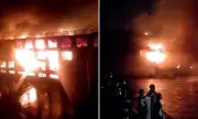 Inferno on the Nile: Terrifying Moment Luxury Cruise Ship Erupts in Flames With Hundreds of Tourists Aboard