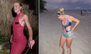 Keely Hodgkinson Stuns in Daring Red Net Dress During Sun-Kissed Getaway