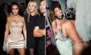 Kim Kardashian Goes Topless with Kate Moss in Dazzling 45th Birthday Celebration