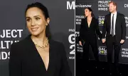 Meghan Markle's Braless Fashion Statement: Duchess Stuns in Black Blazer During Casual Outing