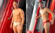 Olly Murs and Mark Wright's Hilarious Waterslide Showdown in Speedos Goes Viral