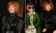 Pamela Anderson's Fiery Red Hair Steals the Show at Paris Fashion Week Sitting Beside Anna Wintour