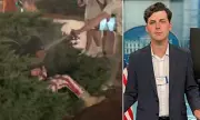 Pepper Spray Clash Erupts: Right-Wing Influencer Confronts Aggressive Left-Wing Protester in Political Street Battle