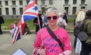 Pink Lady Protesters Storm Parliament: Anti-Migrant Activists Disrupt Westminster in Dramatic Demonstration