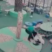 Playground Horror: Children's Ride Collapses Mid-Air at Spanish Theme Park - Shocking Footage