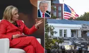 Political Rivals Hillary Clinton and Donald Trump Share Unprecedented White House Moment