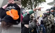 Portland Erupts: ICE Building Torched as Anti-Trump Protesters Clash With Police Over Immigration Policies