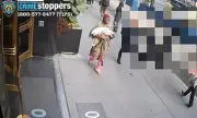 Shocking moment mother abandons newborn baby on floor of New York's Penn Station