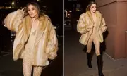 Suki Waterhouse Stuns in Statement Gucci Fur Coat During New York Outing