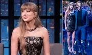 Taylor Swift Stuns in Mini Skirt for Late Night Seth Meyers Appearance | Style & Surprises Revealed