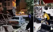Terrifying Moment 6.1 Magnitude Earthquake Rocks Turkey: CCTV Captures Buildings Swaying as Residents Flee for Safety