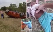 Texas Police Officers Perform Miraculous Rescue: Infant Saved After Being Trapped in Overturned Vehicle