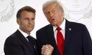 Trump and Macron's Tense Handshake: Power Play or Diplomatic Spat at Peace Summit?