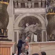 Vatican Outrage: Tourist Caught Urinating on Historic Pope Leo XIII Monument