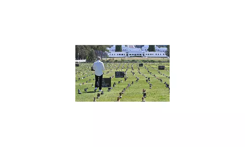 2529 Empty Boots Honour Australian Men Lost to Suicide Crisis
