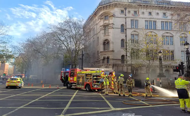 70 Firefighters Battle Underground Electrical Fire in Central London