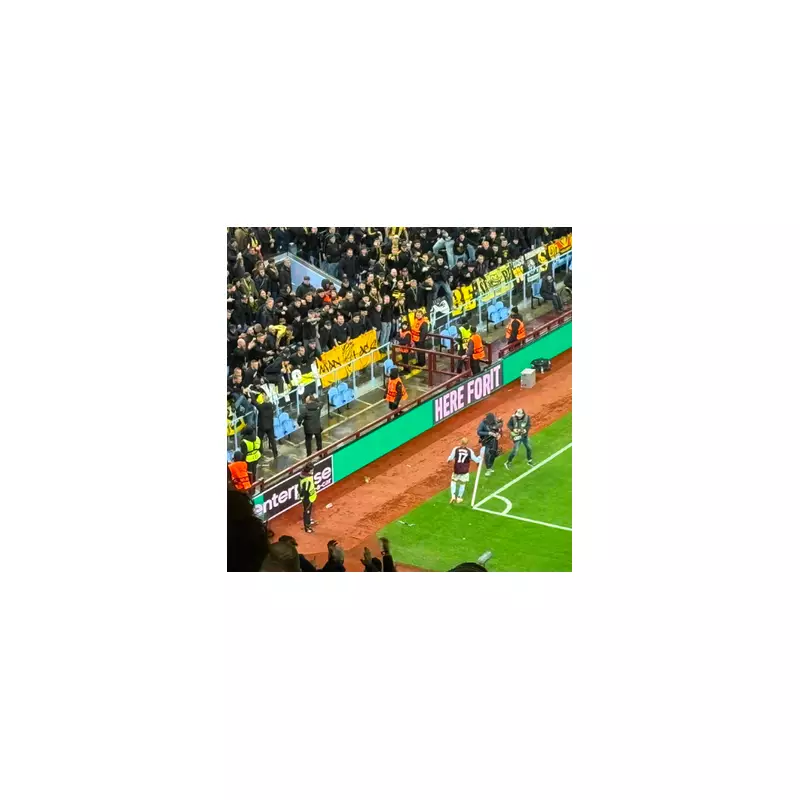 Aston Villa's Donyell Malen Struck by Missile in Europa League Clash