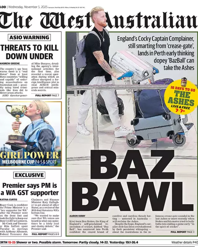 Bazball Bounces Back: Australian Media's Surprising Welcome for England Ahead of Ashes Battle