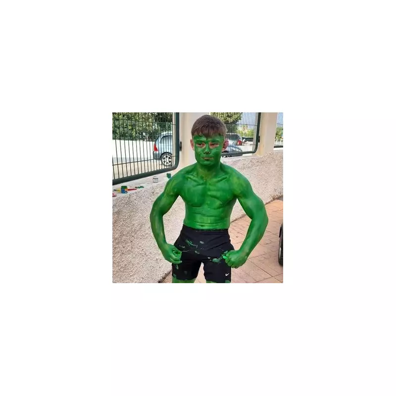 Benidorm Tourist Scrubs for Days After Hulk Paint Blunder