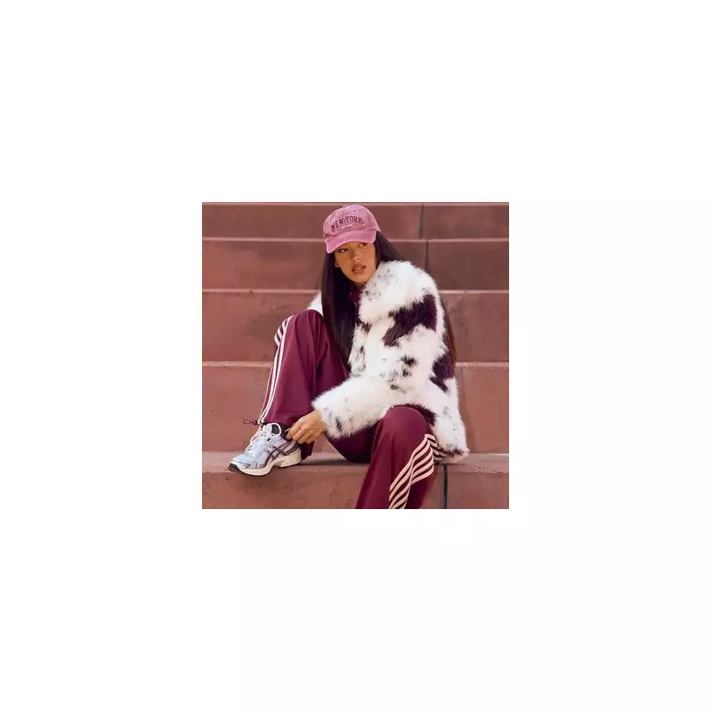 Boohoo's Black Friday Cuts Cow Print Coat to £39 in 70% Off Sale