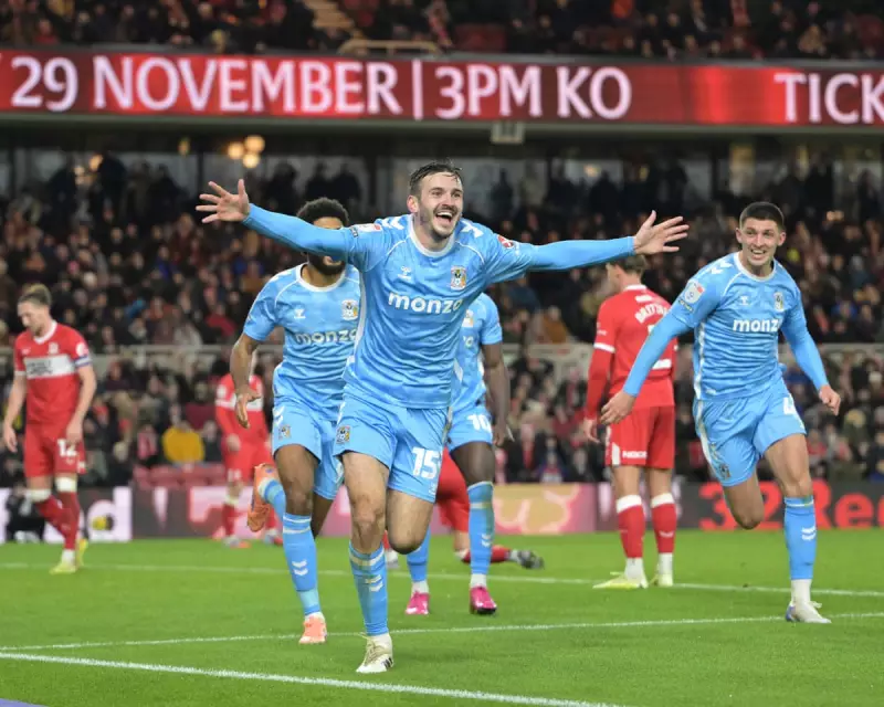 Coventry Sink Boro 4-2 to Extend Championship Lead to 10 Points