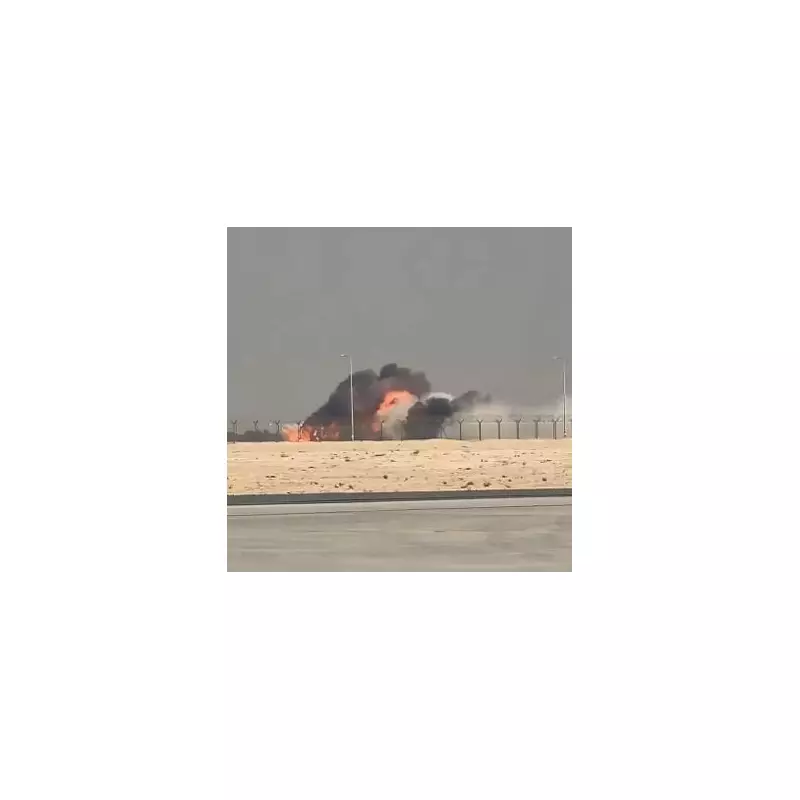 Dubai Airshow Crash: Indian Tejas Fighter Jet Erupts in Flames