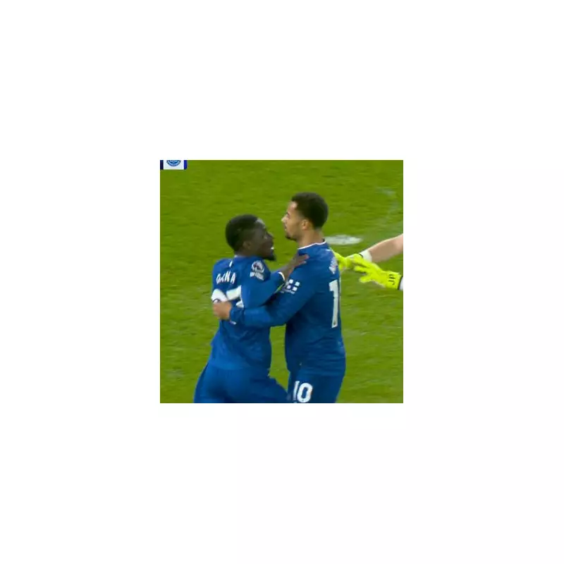 Everton's Idrissa Gueye sees red for striking teammate in Man Utd clash