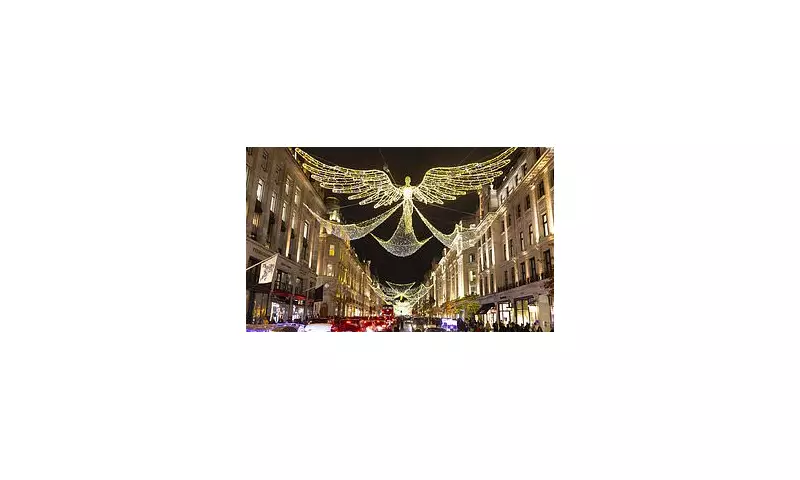 Heavenly Angels Descend Upon London Streets: West End's Dazzling Christmas Lights Illuminate Early Festive Spirit