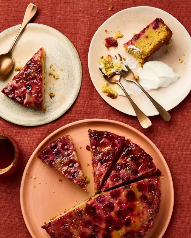 Helen Goh's Cranberry & Ginger Upside-Down Cake Recipe