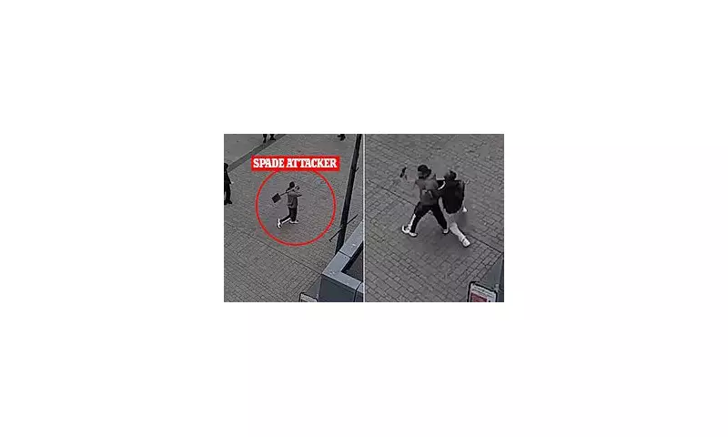 Heroic Bystander Tackles Spade-Wielding Attacker in Derby City Centre Bravery