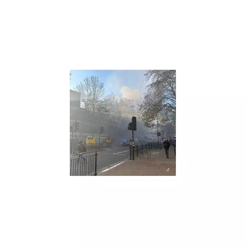 Holborn Fire: 40 Firefighters Battle Blaze in Central London