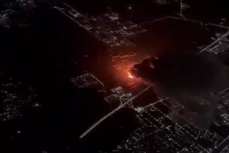 Huge Argentina Explosion Injures 20, Filmed from Plane