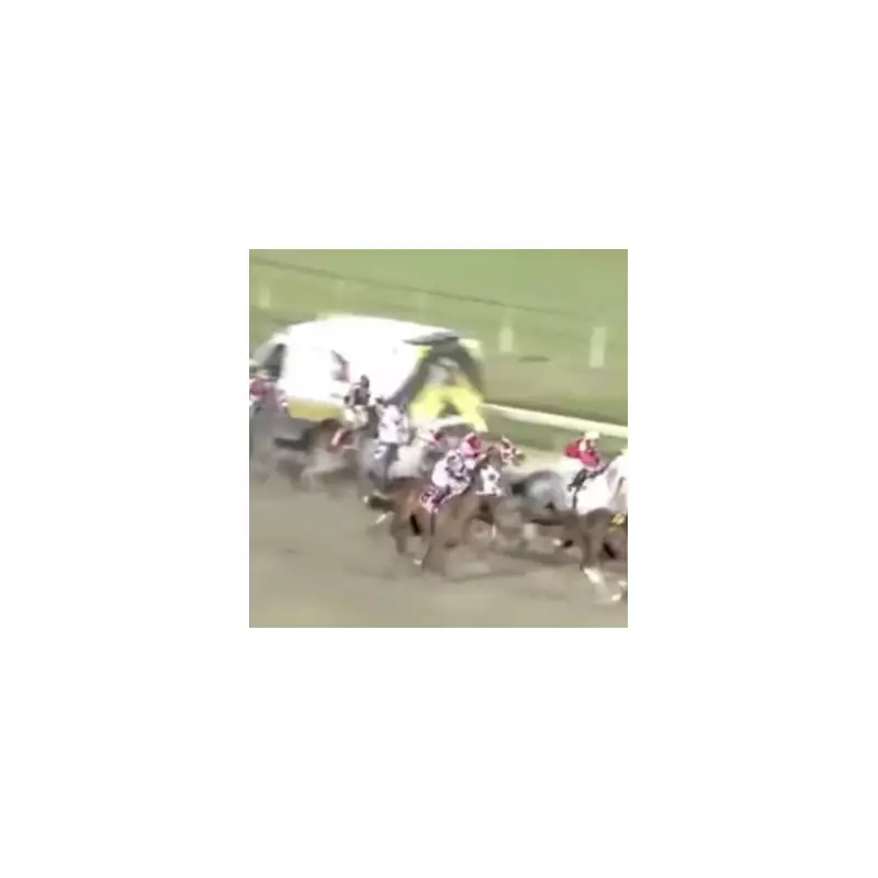 Jockeys Avoid Carnage as Ambulance Invades US Horse Race Track